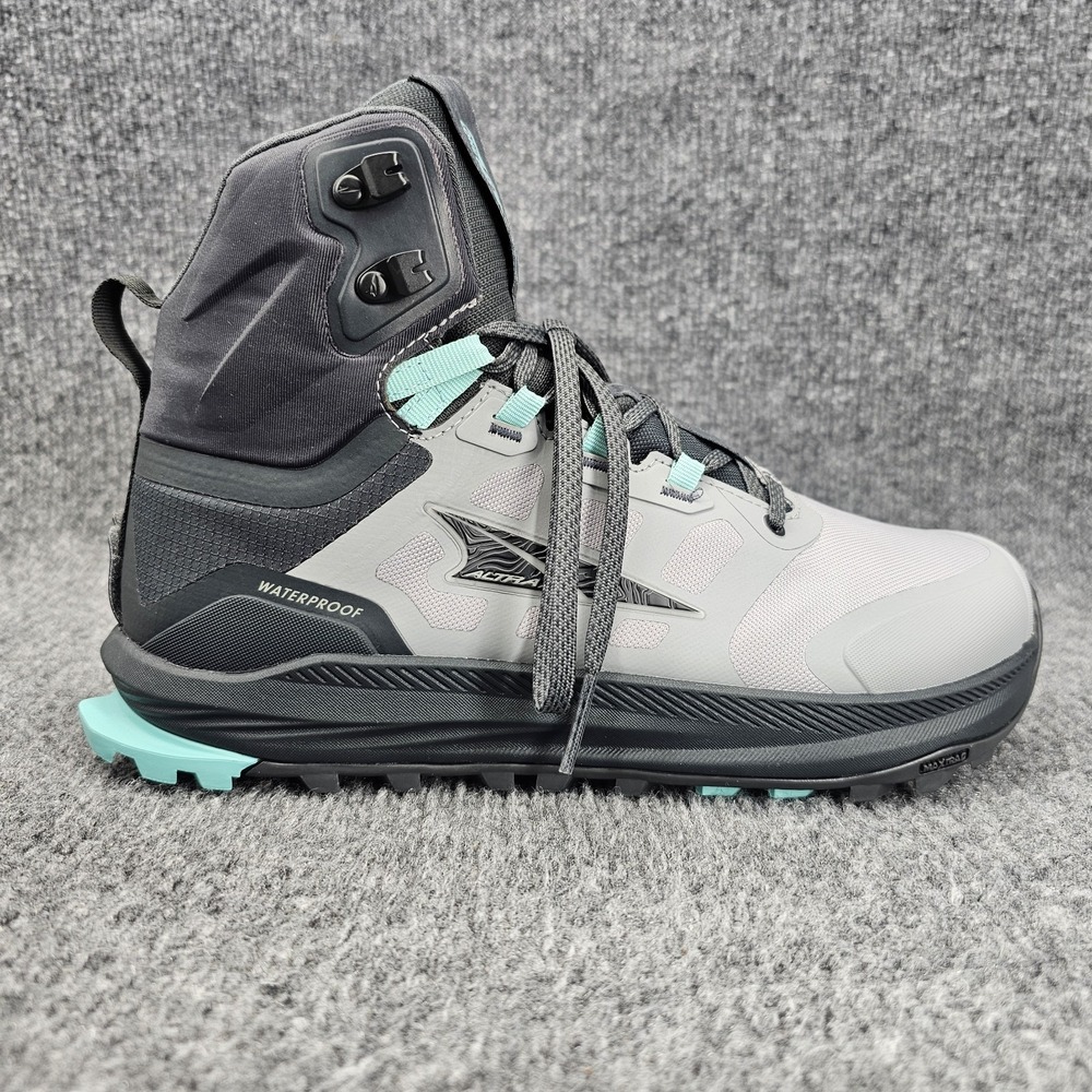Altra Lone Peak 9 Womens Size 9 Black Grey Waterproof Mid Trail Hiking Boots